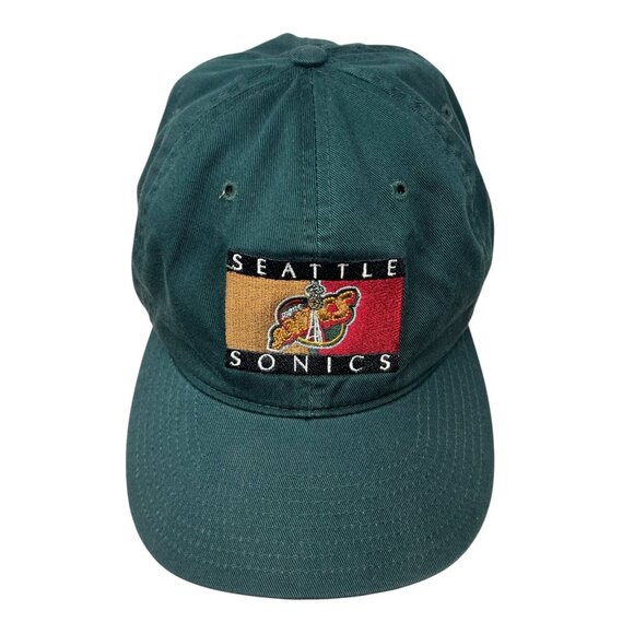 Seattle Supersonics Drew Pearson Vintage Strapback NBA Hat Cap Dad 90's Grail - Picture 2 of 11